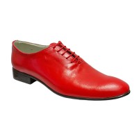 Oferta marimea 44 Pantofi barbati eleganti din piele naturala Enzo Class Rosu